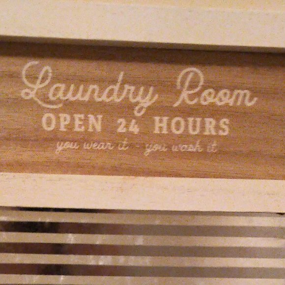 Laundry "washboard" signs - wash dry fold repeat - Laundry Open 24 hrs - set NEW - Picture 7 of 13